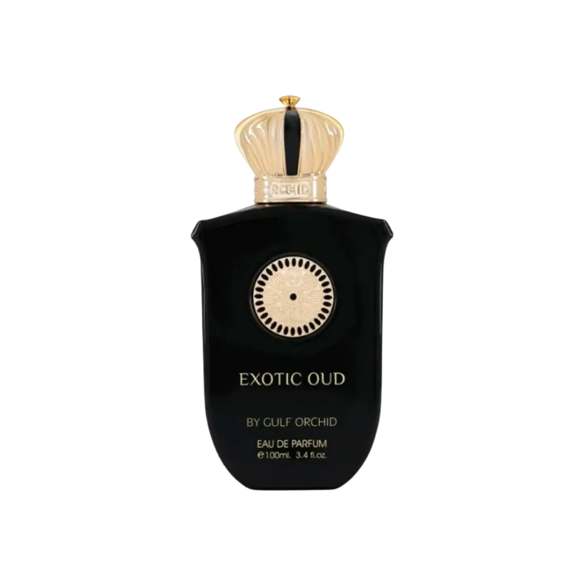 Parfymeflasken til Gulf Orchid Exotic Oud Parfyme