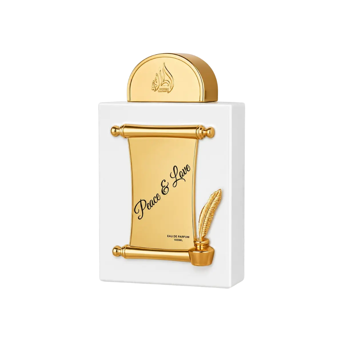 Parfymeflasken til Lattafa Pride – Peace & Love 100ml parfyme