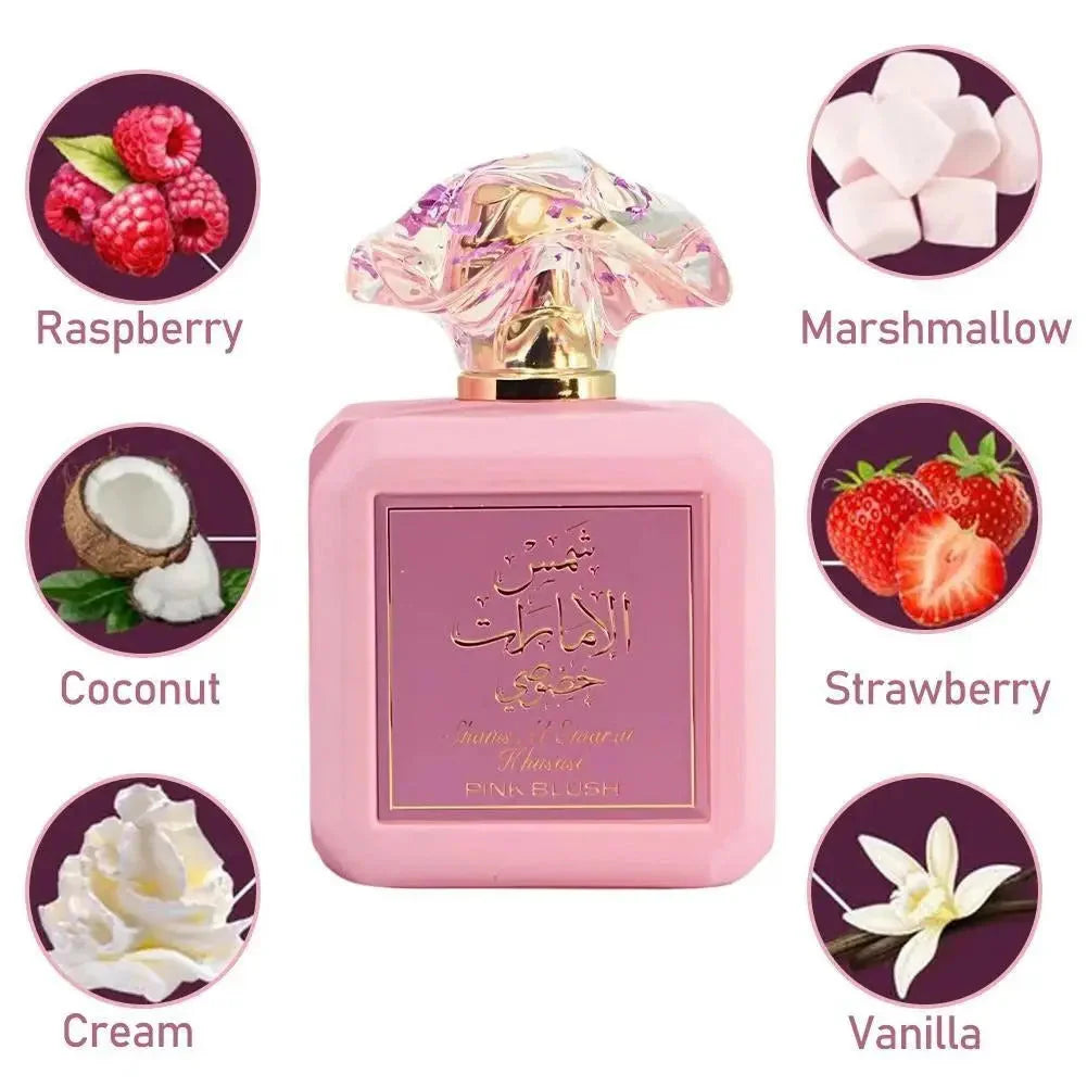 Bilde av duftprofil til Pink Blush Shams Al Emarat Khususi Perfume 100ml EDP by Ard Al Zaafaran

