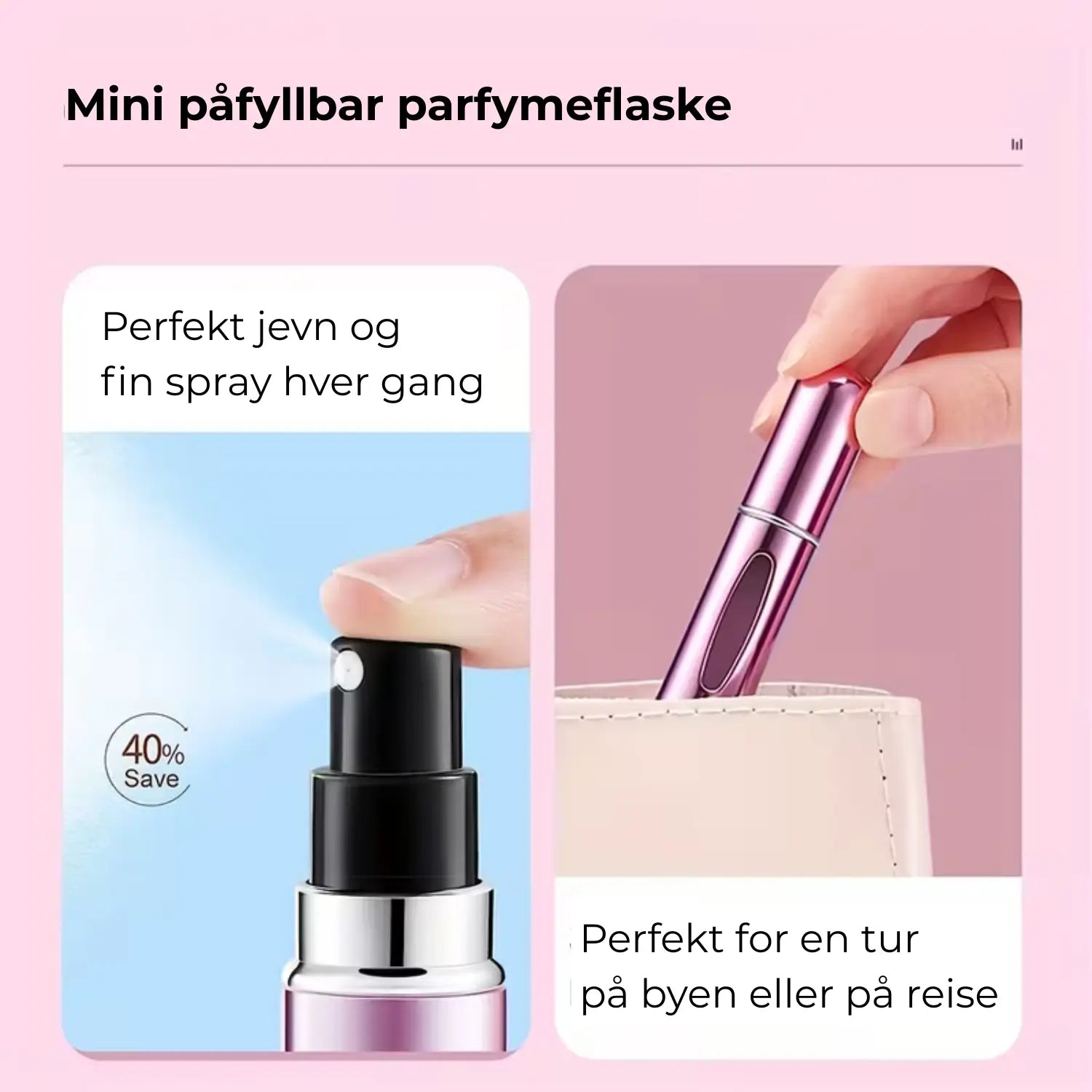 Mini påfyllbar parfymeflaske – 5ml