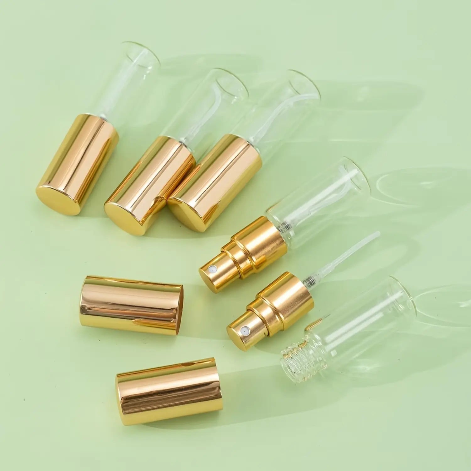 Mini parfymeflaske i glass – 3ml, påfyllbar