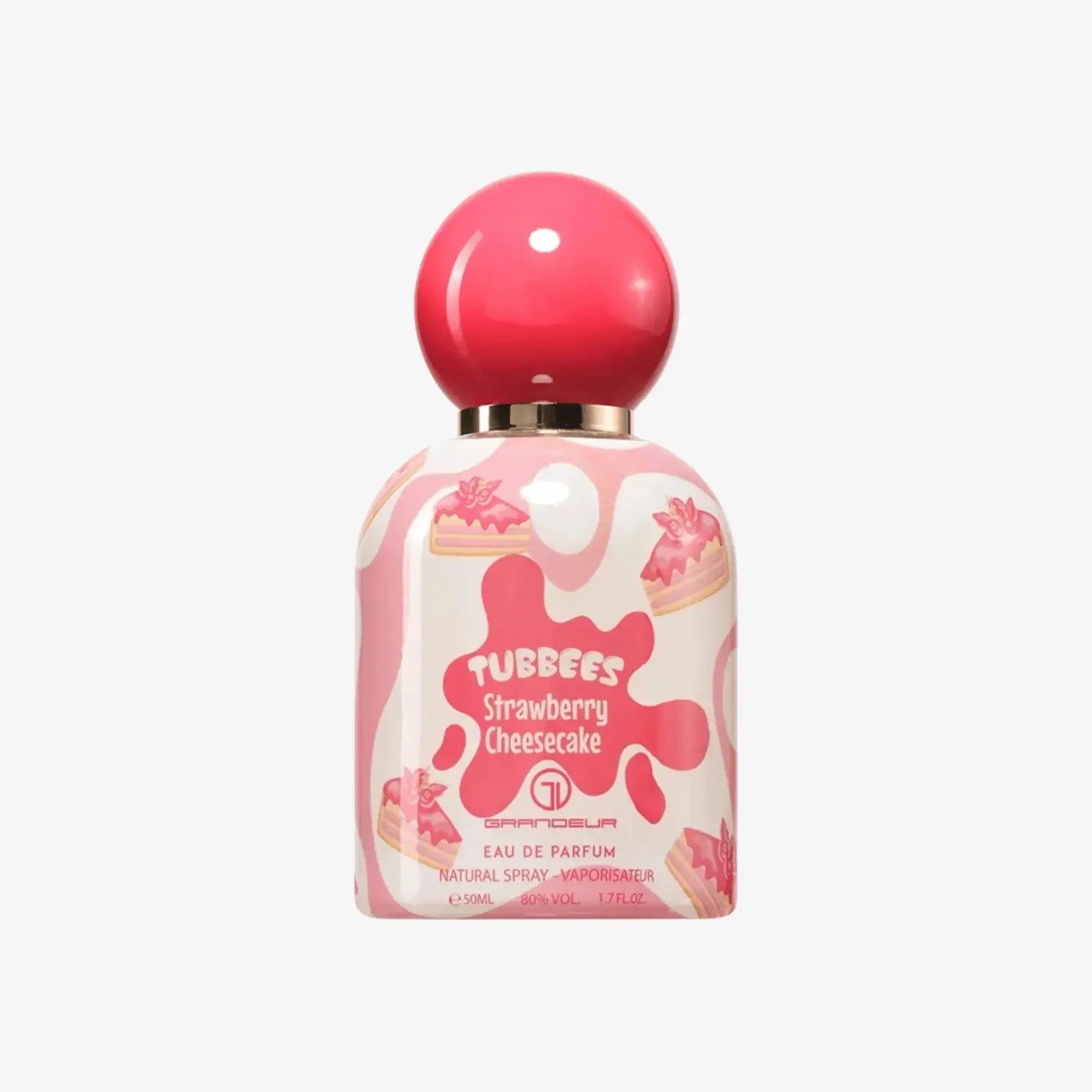 Bilde av parfymeflasken til Strawberry Cheesecake Perfume 50ml EDP Tubbees