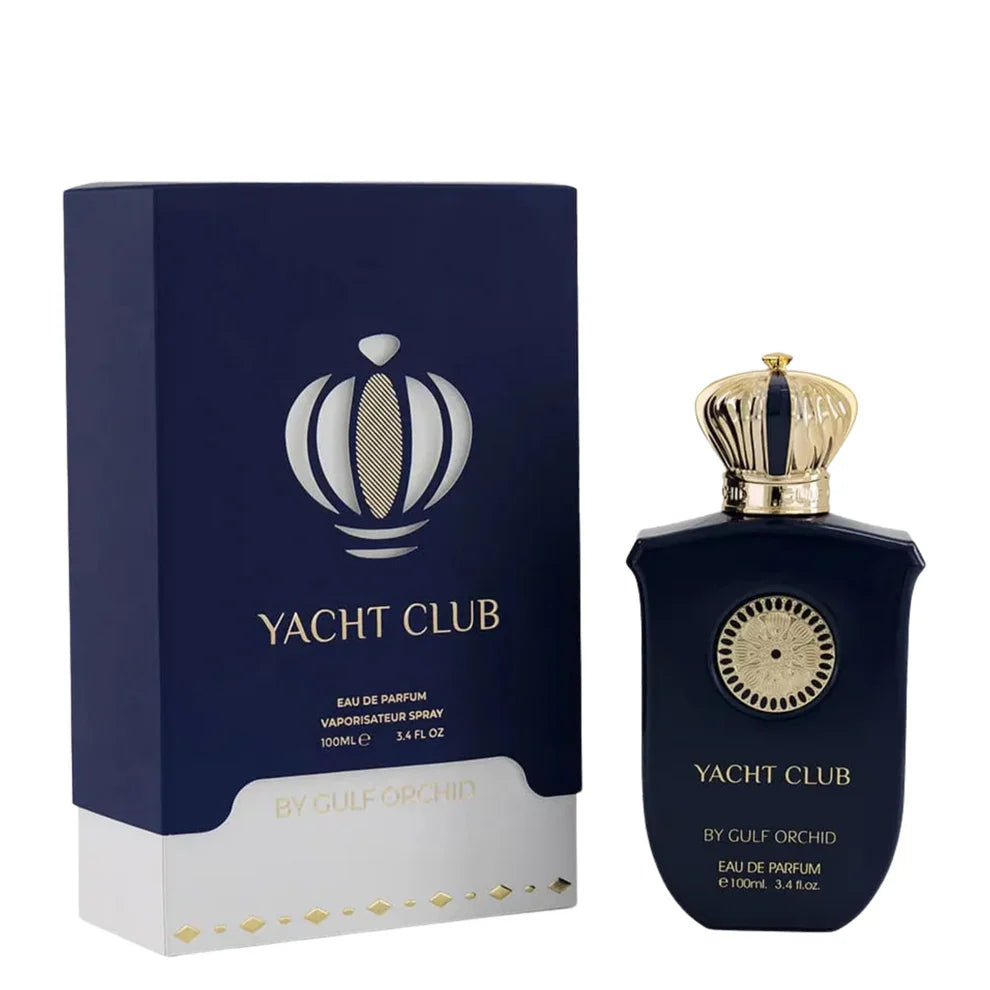 Esken og parfymeflasken til Gulf Orchid Yacht Club Parfyme