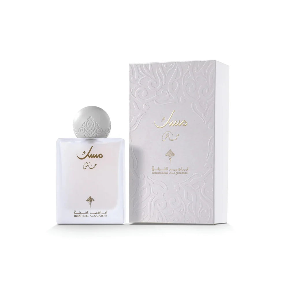 Parfymeflasken og esken til Ibrahim Al Qurashi (IBRAQ) Special Musk parfyme